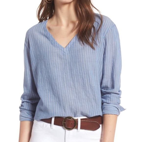 Treasure & Bond Tops - TREASURE & BOND Tie Back Shirt XS